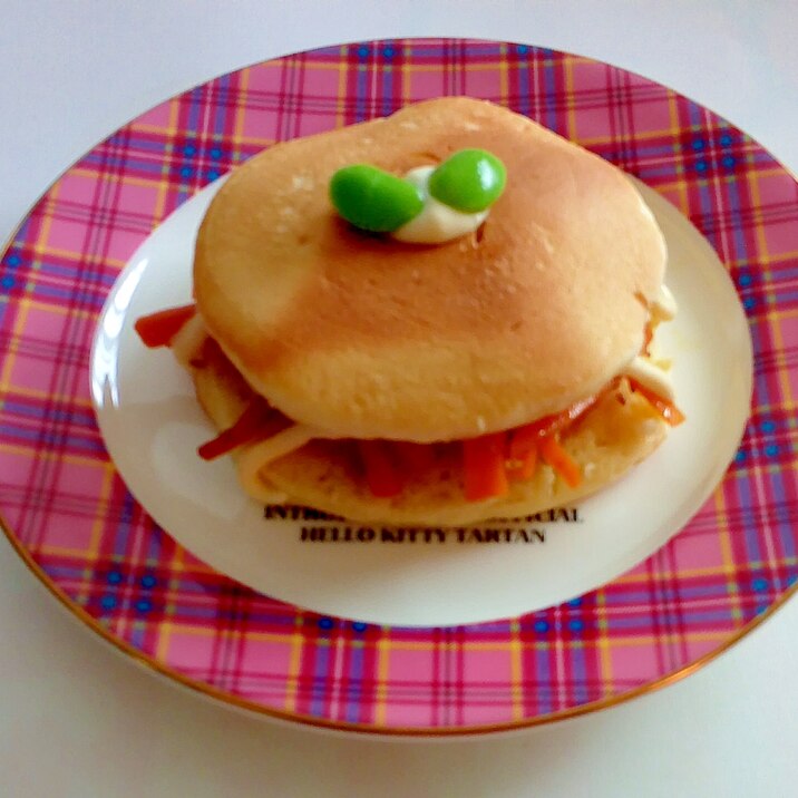 きんぴらのホットケーキバーガー